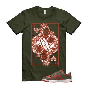 Dunk Mystic Red Cargo Khaki White Low T Shirt Match QC